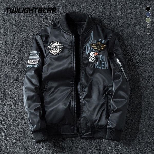 mens bomber jacket coat male both sides wear embroidery oversized 7xl casual pilot jacket streetwear men brand clothing ayb3 220810, Black;brown
mens bomber jacket coat male both sides wear embroidery oversized 7xl casual pilot jacket streetwear men brand clothing ayb3 220810, Black;brown