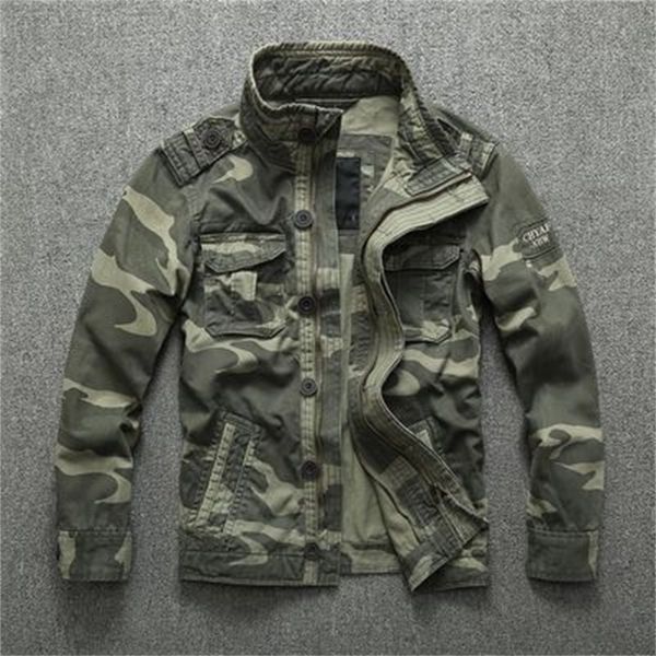 casual wear mens oversized camo jacket sportswear thick denim jacket men overall green military winter camouflage coat male xxl 220809, Black;brown
casual wear mens oversized camo jacket sportswear thick denim jacket men overall green military winter camouflage coat male xxl 220809, Black;brown
