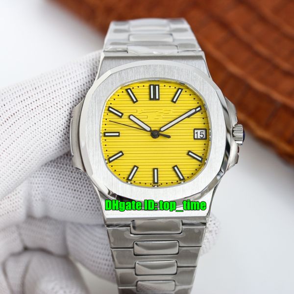 luxury watches 40mm nautilus 5711 cal.324 automatic mechanical mens watch yellow dial stainless steel bracelet gents sports wristwatches, Slivery;brown
luxury watches 40mm nautilus 5711 cal.324 automatic mechanical mens watch yellow dial stainless steel bracelet gents sports wristwatches, Slivery;brown