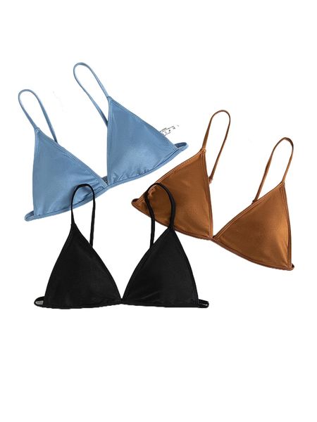 3pack plain triangle bikini y39x#, White;black
3pack plain triangle bikini y39x#, White;black
