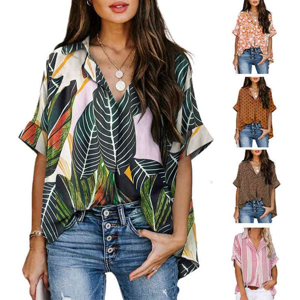 women's blouses & shirts summer women's half cardigan v-neck short sleeve shirt cahv, White
women's blouses & shirts summer women's half cardigan v-neck short sleeve shirt cahv, White