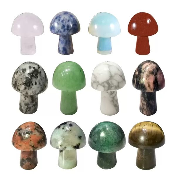 small natural quartz stone mini mushroom carving crystal beads healing decoration crafts, Black
small natural quartz stone mini mushroom carving crystal beads healing decoration crafts, Black