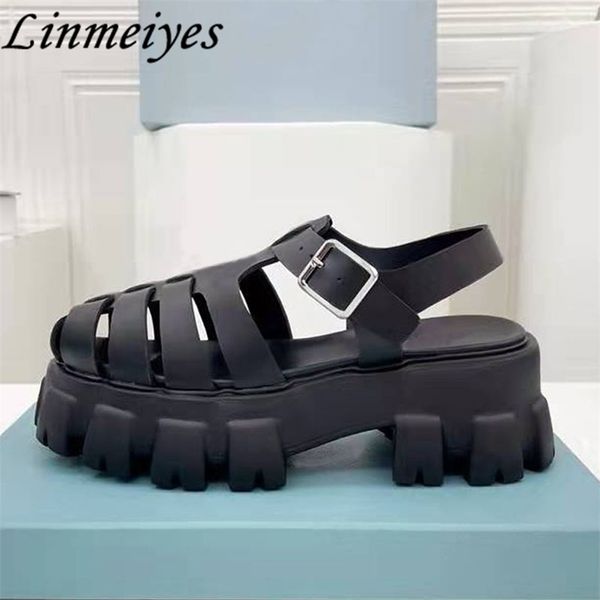 sandal bawah tebal baru musim panas wanita ujung bundar penambah tinggi platform sepatu pantai 220611, Black
sandal bawah tebal baru musim panas wanita ujung bundar penambah tinggi platform sepatu pantai 220611, Black