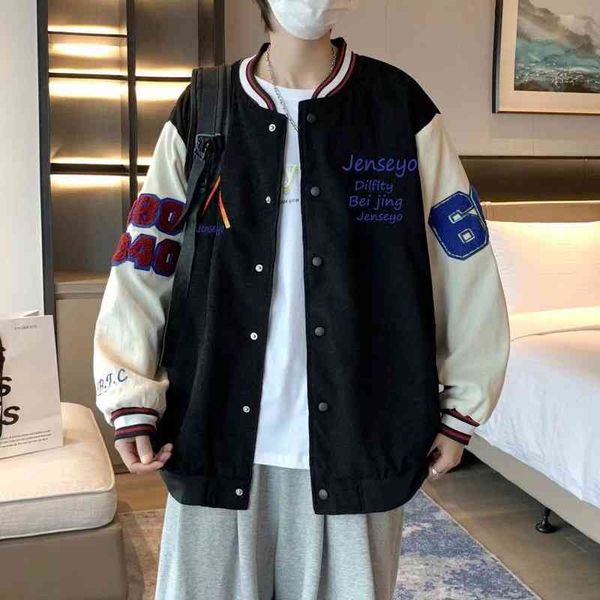 baseball suit men's 2022 spring and autumn new corduroy coat ins loose casual high street jacket, Black
baseball suit men's 2022 spring and autumn new corduroy coat ins loose casual high street jacket, Black
