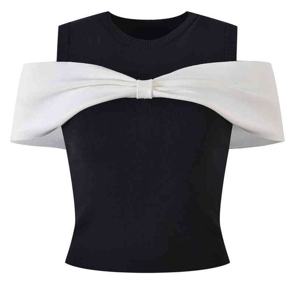 women's tanks camis french temperament black and white contrast bowknot light mature style slim knit vest summer zd9c
women's tanks camis french temperament black and white contrast bowknot light mature style slim knit vest summer zd9c