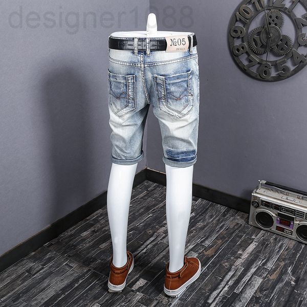 men's jeans designer 2021 net red summer vintage cat claw denim capris men's thin youth elastic slim fit shorts sqxk, Blue
men's jeans designer 2021 net red summer vintage cat claw denim capris men's thin youth elastic slim fit shorts sqxk, Blue