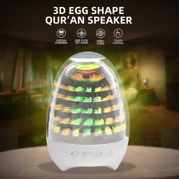 Image of New smart egg shaped speaker Arabic night light wireless Bluetooth ambient light speaker