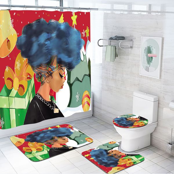 african cartoon girl 90g shower curtain lamb cashmere non slip floor mat toilet cover mat bathroom four piece set-3
african cartoon girl 90g shower curtain lamb cashmere non slip floor mat toilet cover mat bathroom four piece set-3