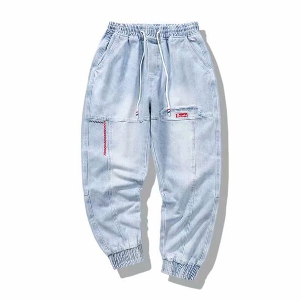 men's jeans street loose work clothes leisure trend corset hip hop 9-point small foot harlan jeans, Blue
men's jeans street loose work clothes leisure trend corset hip hop 9-point small foot harlan jeans, Blue