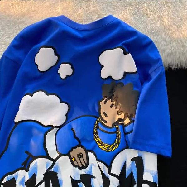 2022 summer new men's t-shirts cartoon anime cotton couple clothes fashion loose casual fashion printing short-sleeved lazy wind blue w, White;black
2022 summer new men's t-shirts cartoon anime cotton couple clothes fashion loose casual fashion printing short-sleeved lazy wind blue w, White;black