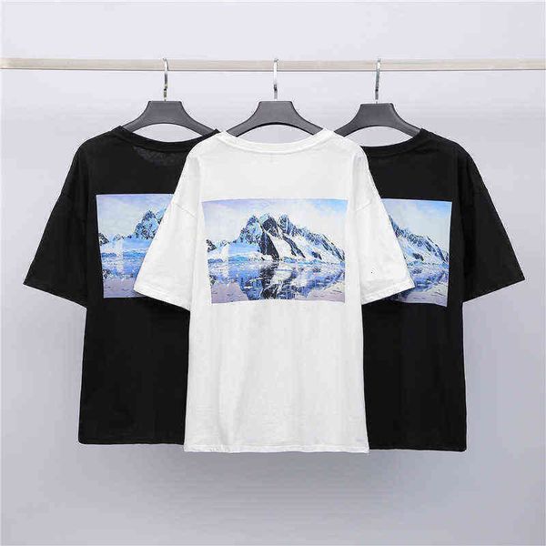 feel double line essential fog glacier snow mountain print p loose casual short sleeve t-shirt high version black white simple solid color c, White;black 
feel double line essential fog glacier snow mountain print p loose casual short sleeve t-shirt high version black white simple solid color c, White;black