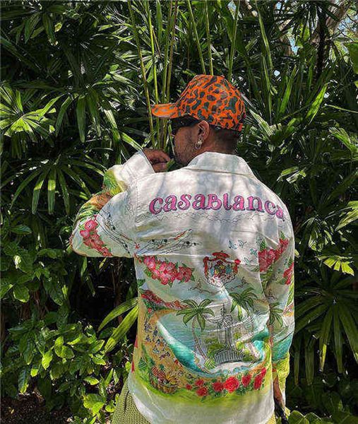 mens designer shirt casablanc hawaiian oasis island landscape print casual shirts beach kingdom painted loose tshirts, White;black
mens designer shirt casablanc hawaiian oasis island landscape print casual shirts beach kingdom painted loose tshirts, White;black