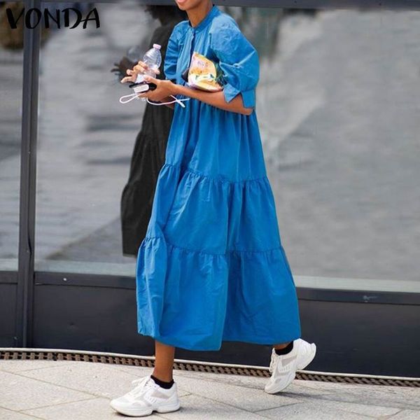women s summer sundress elegant dress beach vintage swing party long vonda bohemian vestidos casual robe 220521, Black;gray
women s summer sundress elegant dress beach vintage swing party long vonda bohemian vestidos casual robe 220521, Black;gray
