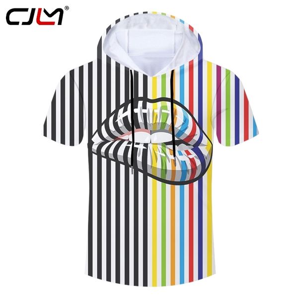 mens cool tee shirt 3d printed creative lips stripes stitching clothing man spandex hooded ts 220623, White;black
mens cool tee shirt 3d printed creative lips stripes stitching clothing man spandex hooded ts 220623, White;black