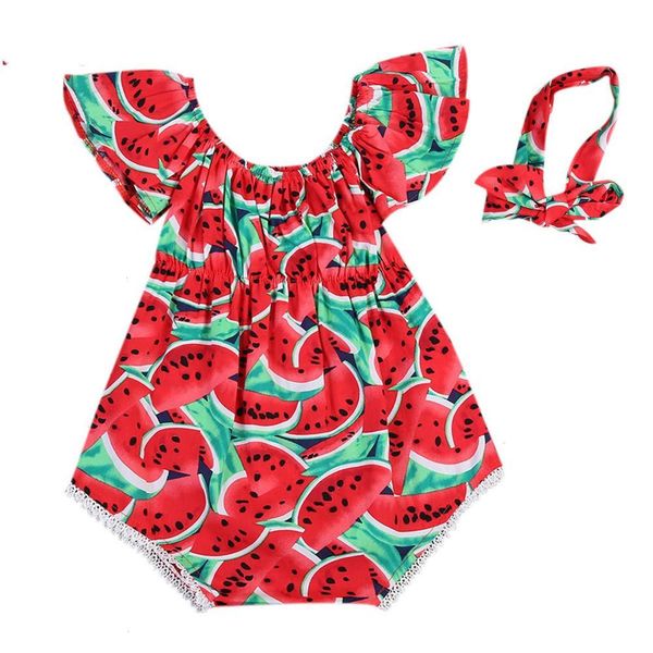 newborn baby girls romper clothes watermelon print short sleeve round neck bodysuit bowknot headband 2pc cotton casual summer set, Blue
newborn baby girls romper clothes watermelon print short sleeve round neck bodysuit bowknot headband 2pc cotton casual summer set, Blue