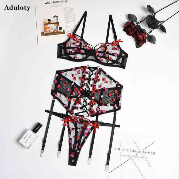 nxy set ladies erotic underwear heart shaped polka dot embroidery bra mesh summer thin lace see through lingerie 0216, Red;black
nxy set ladies erotic underwear heart shaped polka dot embroidery bra mesh summer thin lace see through lingerie 0216, Red;black