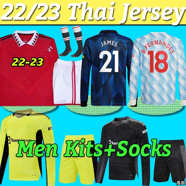 long sleeve 2022 2023 pogba man soccer jersey fernandes cavani utd rashford kit football shirt 21 22 23 ronaldos united uniform full set kit, Black;yellow
long sleeve 2022 2023 pogba man soccer jersey fernandes cavani utd rashford kit football shirt 21 22 23 ronaldos united uniform full set kit, Black;yellow