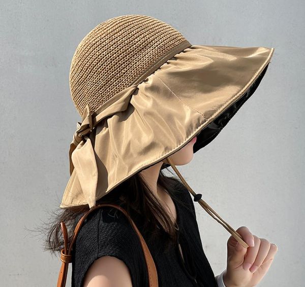 foldable wide brim hat summer floppy bowknot beach sunhat others apparel women girls strap adjustable reversible bucket cap uv 50+ protetive, Black;white
foldable wide brim hat summer floppy bowknot beach sunhat others apparel women girls strap adjustable reversible bucket cap uv 50+ protetive, Black;white