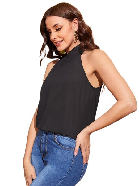keyhole back solid t.op e4ck#, White