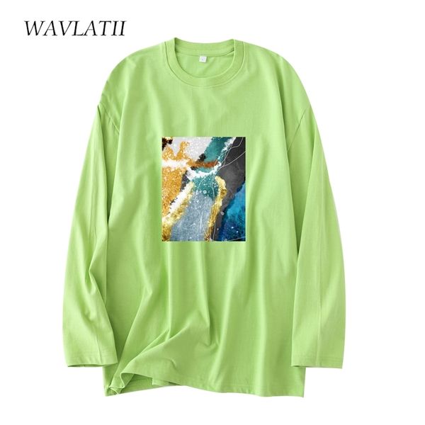 wavlatii spring long sleeve tees for women fashion female light green 100% cotton autumn tshirts wlt2131 220511, White
wavlatii spring long sleeve tees for women fashion female light green 100% cotton autumn tshirts wlt2131 220511, White