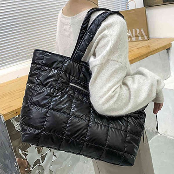 evening bags winter down space fashion cotton pad shoulder large padded tote for women luxury quilted handbags big shopper 220507
evening bags winter down space fashion cotton pad shoulder large padded tote for women luxury quilted handbags big shopper 220507