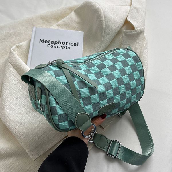 small plaid soft fabric brand crossbody bag for women summer fashion casual style shopper shoulder handbags and purses 220616
small plaid soft fabric brand crossbody bag for women summer fashion casual style shopper shoulder handbags and purses 220616