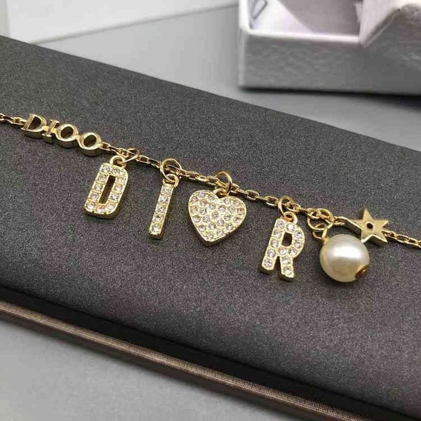 chain bracelet letter pearl love bracelet fashion trend old personalized female bracelet, Black
chain bracelet letter pearl love bracelet fashion trend old personalized female bracelet, Black