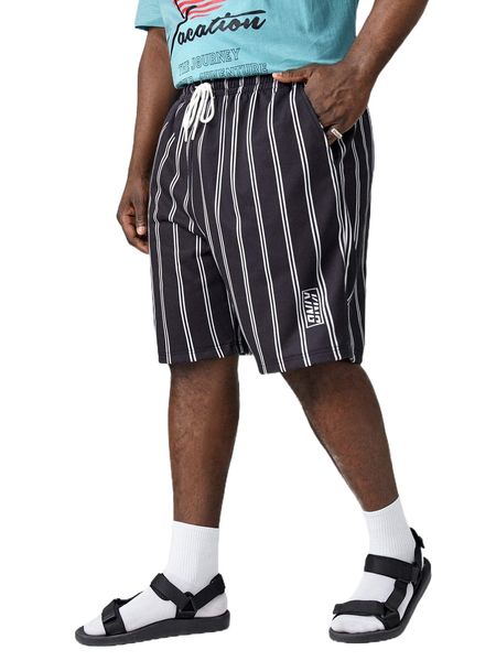extended sizes men vertical striped & letter graphic drawstring waist shorts h3zn#, White;black
extended sizes men vertical striped & letter graphic drawstring waist shorts h3zn#, White;black