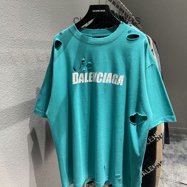 2022 designer bal t shirt high version paris b house broken hole cracked short sleeve t-shirt men's and women's same round neck ha, White;black
2022 designer bal t shirt high version paris b house broken hole cracked short sleeve t-shirt men's and women's same round neck ha, White;black