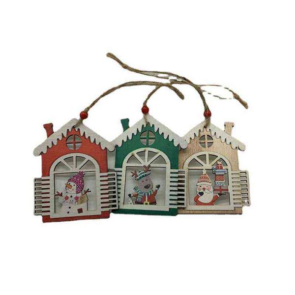 factory outlet creative new christmas decoration pendant wooden windowed house tree decoration small pendant
factory outlet creative new christmas decoration pendant wooden windowed house tree decoration small pendant