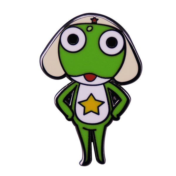 cartoon frog alien keroro enamel pin anime badge backpack decoration jewelry, Blue 
cartoon frog alien keroro enamel pin anime badge backpack decoration jewelry, Blue
