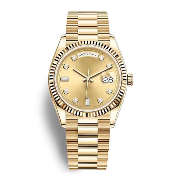 classic luxury men's watch daydate series 18k gold dial 316l stainless steel strap sapphire men watches wristwatch281i, Slivery;brown
classic luxury men's watch daydate series 18k gold dial 316l stainless steel strap sapphire men watches wristwatch281i, Slivery;brown