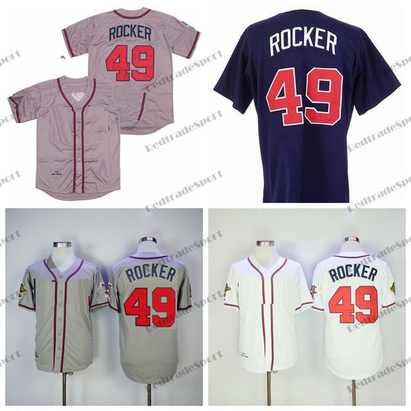 mens john rocker #49 baseball jerseys vintage 1995 stitched shirts white red 1999 wc grey jersey, Blue;black
mens john rocker #49 baseball jerseys vintage 1995 stitched shirts white red 1999 wc grey jersey, Blue;black