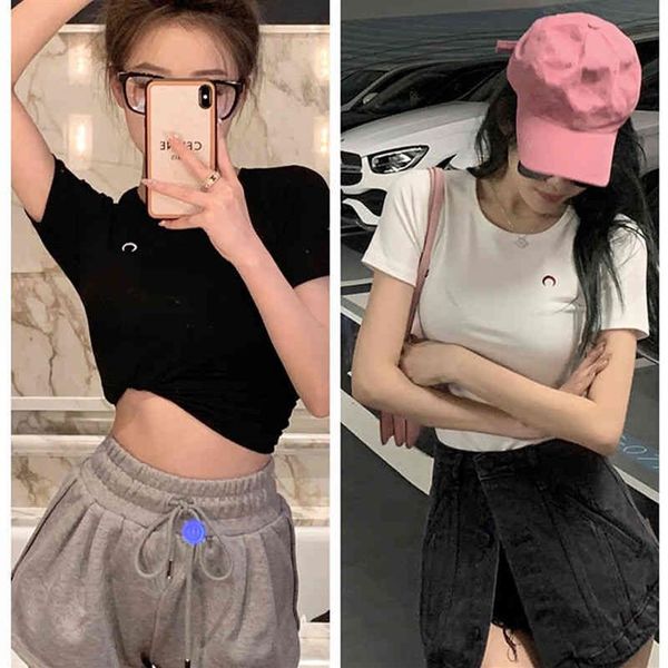 marine serre moon embroidered short sleeved t-shirt slim fit women's minority design base shirt summer267c, White
marine serre moon embroidered short sleeved t-shirt slim fit women's minority design base shirt summer267c, White