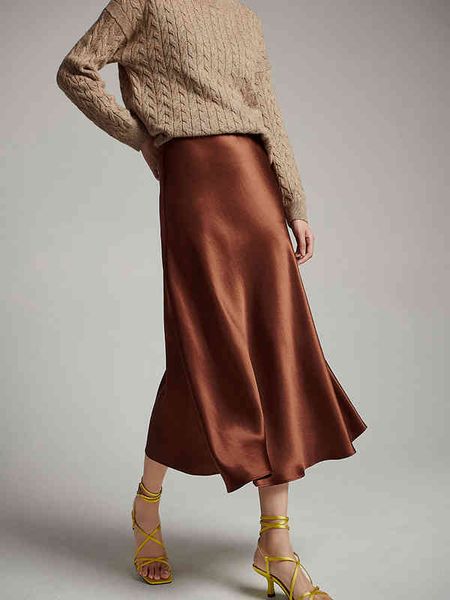 skirts summer arrival woman high waist satin a-line midi skirt acetate green z10z, Black
skirts summer arrival woman high waist satin a-line midi skirt acetate green z10z, Black