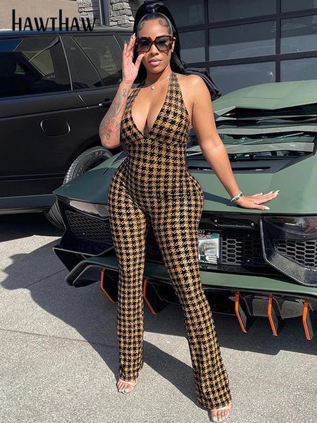 hawthaw women halter v neck printed bodycon jumpsuit overalls one piece outfit 2022 summer clothes wholesale items for boutique, Black;white
hawthaw women halter v neck printed bodycon jumpsuit overalls one piece outfit 2022 summer clothes wholesale items for boutique, Black;white