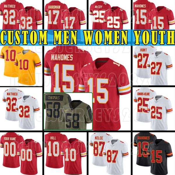 15 patrick mahomes custom mens derrick thomas football jerseys 32 tyrann mathieu 87 travis kelce 10 tyreek hill women l'jarius sneed yo, Black
15 patrick mahomes custom mens derrick thomas football jerseys 32 tyrann mathieu 87 travis kelce 10 tyreek hill women l'jarius sneed yo, Black