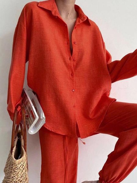 women's tracksuits casual shirts harem pants women suit summer long sleeve trouser suits female solid turndowan collar loose lady sets, Gray
women's tracksuits casual shirts harem pants women suit summer long sleeve trouser suits female solid turndowan collar loose lady sets, Gray