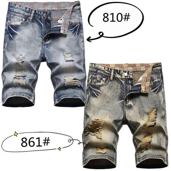 men's jeans high street trendy men's summer shorts with holes, nostalgic fashion slim fit jeans and pants qgv3, Blue
men's jeans high street trendy men's summer shorts with holes, nostalgic fashion slim fit jeans and pants qgv3, Blue