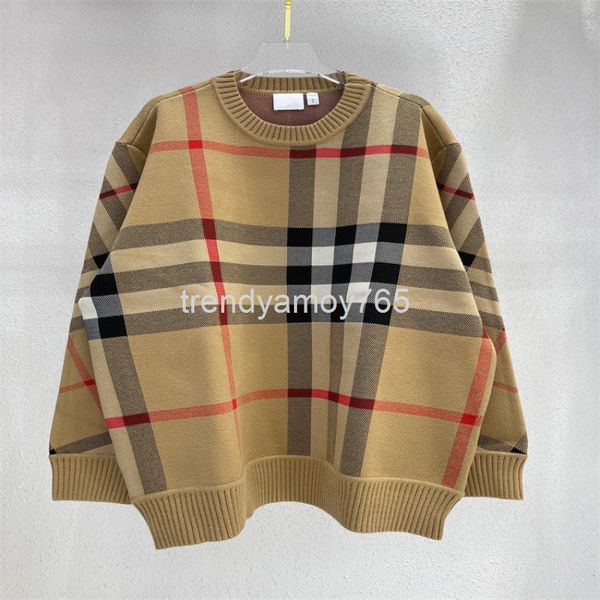 women's knits & tees high edition 21 early autumn british style plaid wool jacquard round neck sweater men's and women's fash, White
women's knits & tees high edition 21 early autumn british style plaid wool jacquard round neck sweater men's and women's fash, White