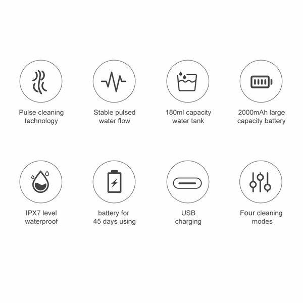 boi 4 mode usb rechargeable water flosser dental jet waterpulse electric oral irrigator for false teeth orthodontics implants
boi 4 mode usb rechargeable water flosser dental jet waterpulse electric oral irrigator for false teeth orthodontics implants