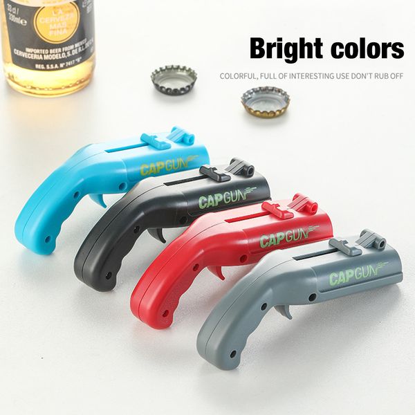 gun ejection bottle opener beer cap gun launch bottle cap opener plastic 
gun ejection bottle opener beer cap gun launch bottle cap opener plastic