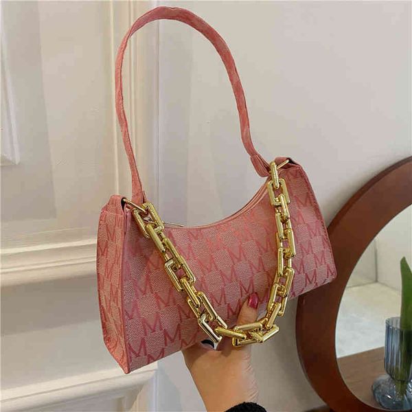 2021 autumn new women's bag simple foreign style one shoulder thick chain hand fashion leisure armpit summer fashion brand wide strap l
2021 autumn new women's bag simple foreign style one shoulder thick chain hand fashion leisure armpit summer fashion brand wide strap l