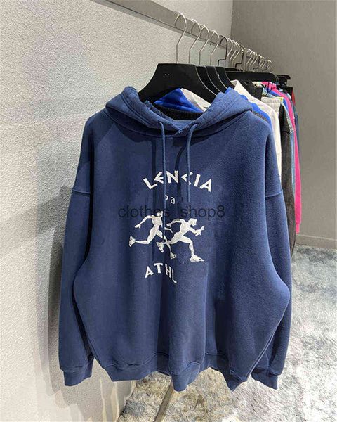 designers hoodies balencaigass sweaters 22fw autumn and winter new running men's printed worn hole fleece hoodie wo paris sweater, Black
designers hoodies balencaigass sweaters 22fw autumn and winter new running men's printed worn hole fleece hoodie wo paris sweater, Black