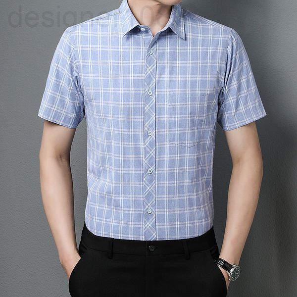men's casual shirts designer straight hair summer cotton short sleeve middle-aged leisure business half sleeve small lattice real pocke, White;black
men's casual shirts designer straight hair summer cotton short sleeve middle-aged leisure business half sleeve small lattice real pocke, White;black