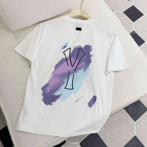 women's t-shirt spring family men's and women's lovers' graffiti letter printing casual loose short sleeved women, White
women's t-shirt spring family men's and women's lovers' graffiti letter printing casual loose short sleeved women, White