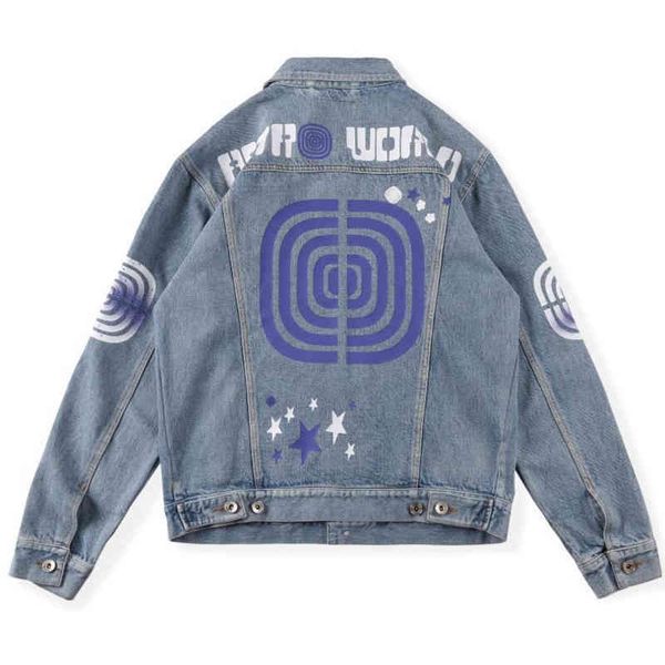 designer denim jacket tide brand t 22 ra cardigan american hip hop classic print star fashion slim cardigan, Black;brown
designer denim jacket tide brand t 22 ra cardigan american hip hop classic print star fashion slim cardigan, Black;brown
