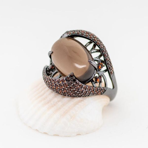 cluster rings gem's ballet oval natural smoky quartz ring genuine 925 sterling sliver vintage gothic punk for women party fine jewelry, Golden;silver
cluster rings gem's ballet oval natural smoky quartz ring genuine 925 sterling sliver vintage gothic punk for women party fine jewelry, Golden;silver