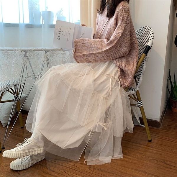 ladies elastic high waist women tulle skirt solid spring summer holiday casual soft mesh s womens long female 210315, Black
ladies elastic high waist women tulle skirt solid spring summer holiday casual soft mesh s womens long female 210315, Black