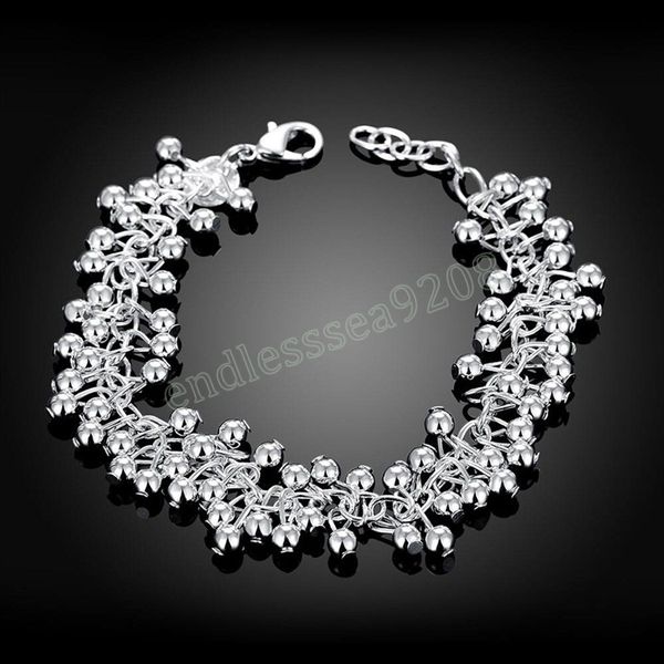 925 silver color bracelets vintage grape beads chain chain for women wedding fashion jewelry party gifts lady 20cm, Golden;silver
925 silver color bracelets vintage grape beads chain chain for women wedding fashion jewelry party gifts lady 20cm, Golden;silver